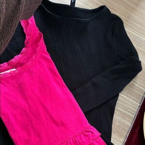 Hollister Pink Ruffle Scoop Neck Crop Tank Top